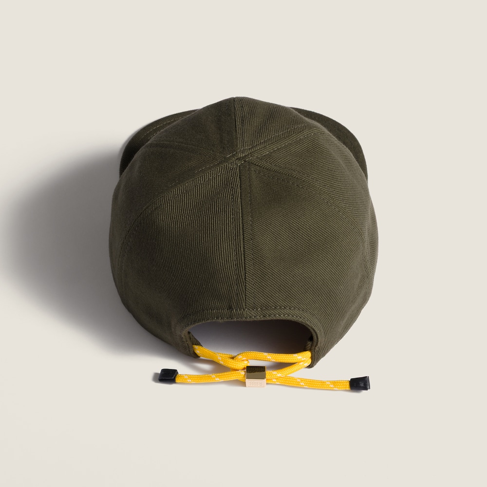 Miu Miu Denim baseball cap - Forest Green/Yellow