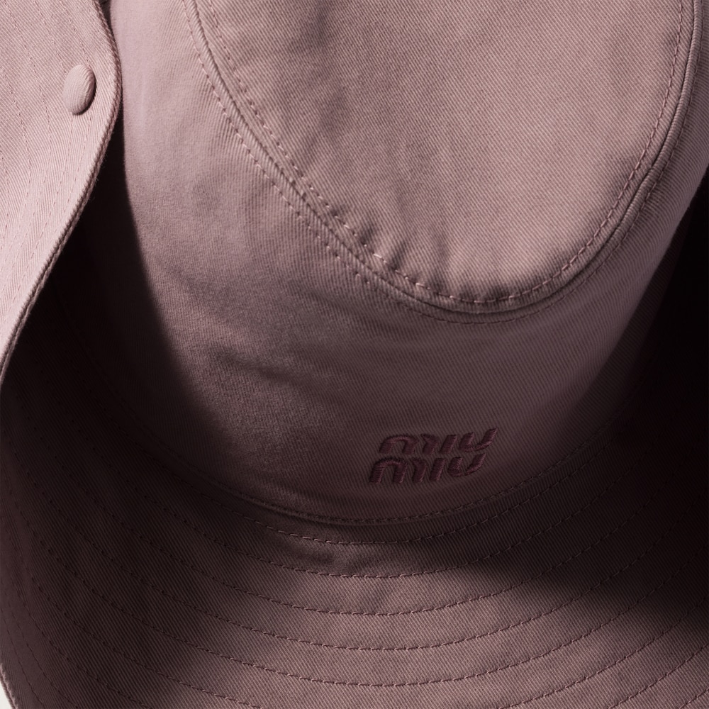 Miu Miu Gabardine cowboy hat - Raspberry