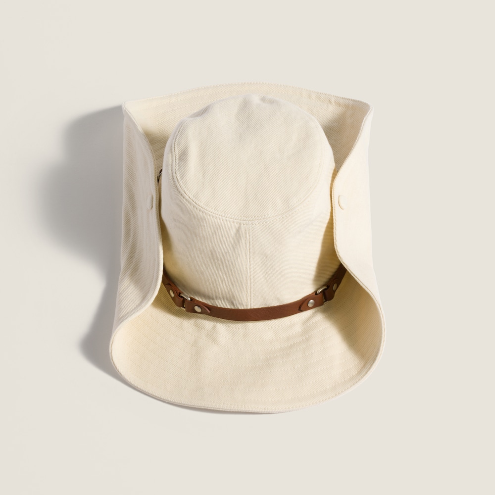 Miu Miu Drill cowboy hat - Ecru