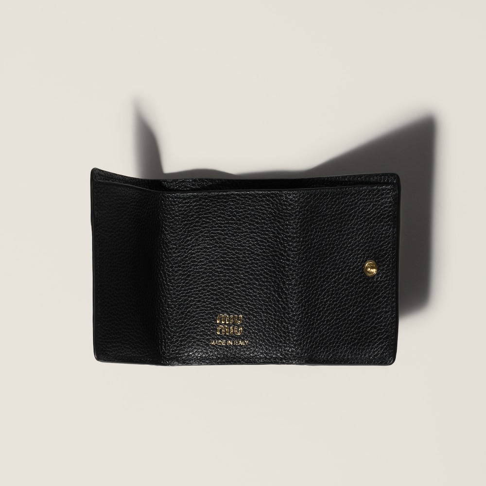 Miu Miu Small leather wallet Black