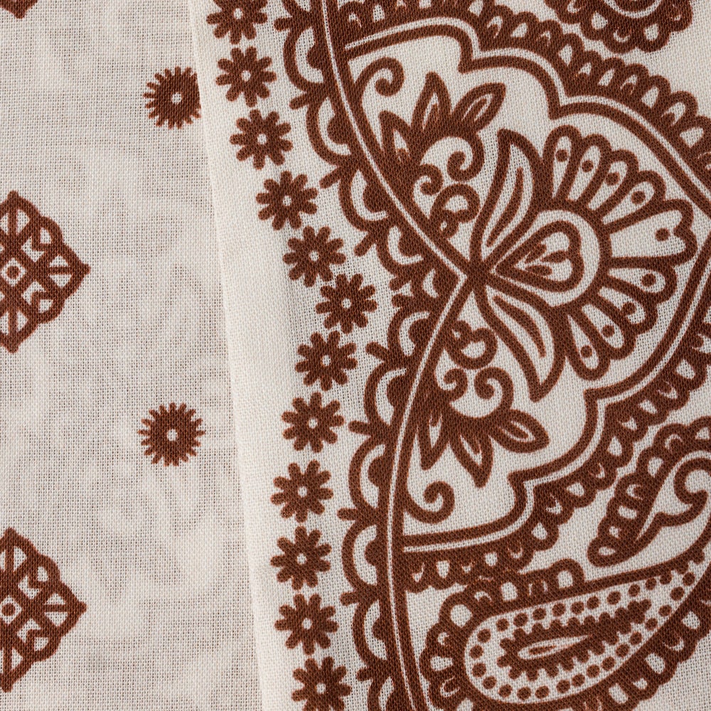 Miu Miu Printed poplin scarf - Ivory