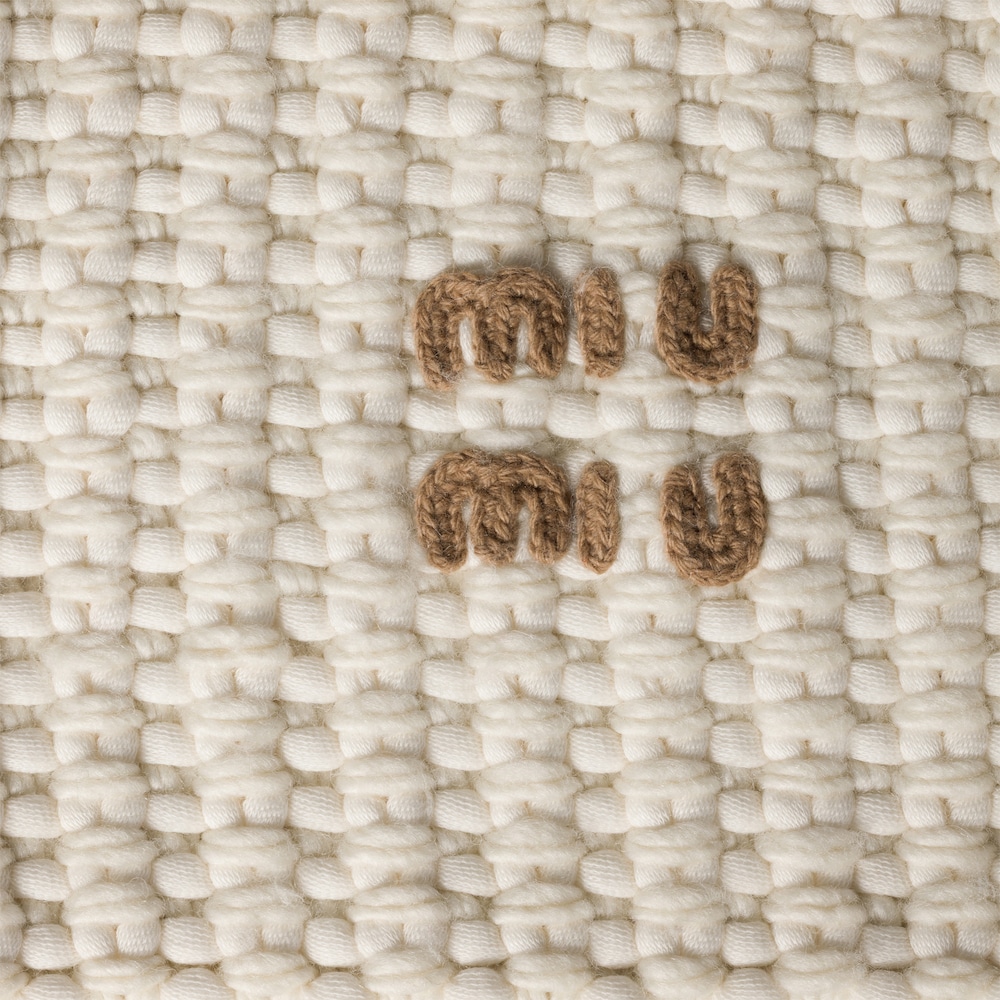 Miu Miu Wool blend hood - Natural