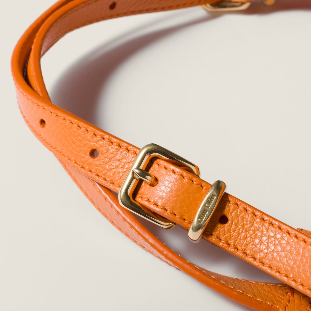 Miu Miu Leather handbag Gerbera Daisy / Olive