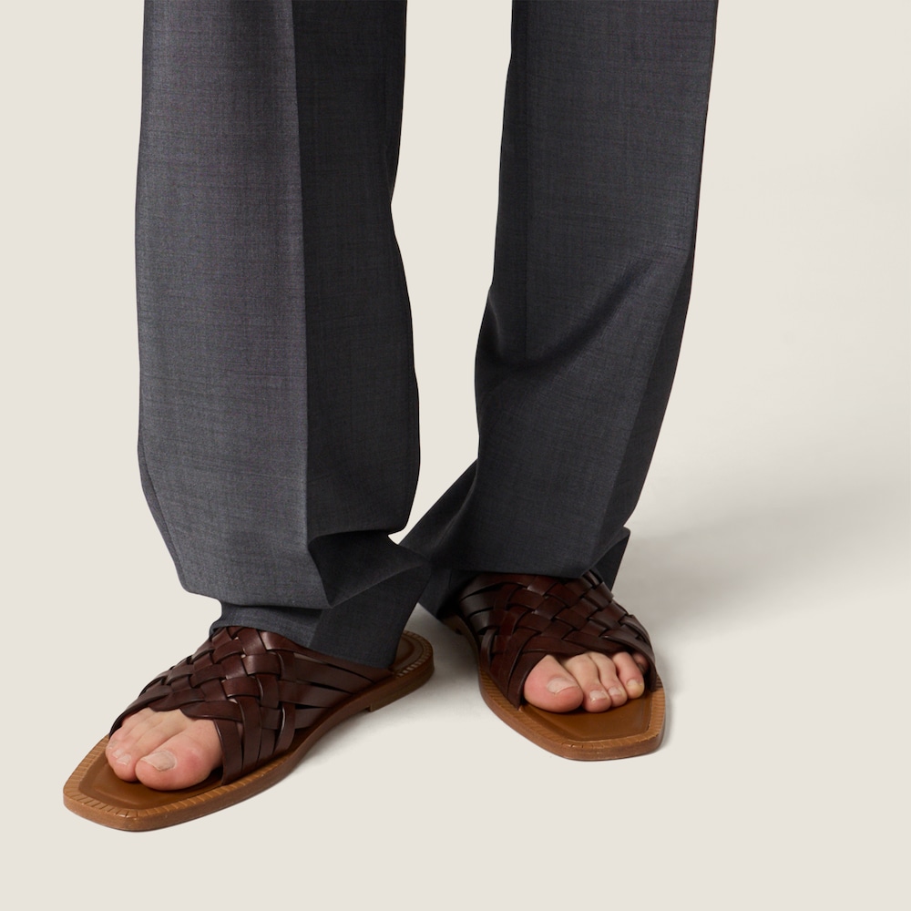 Miu Miu Kid mohair pants Anthracite Gray