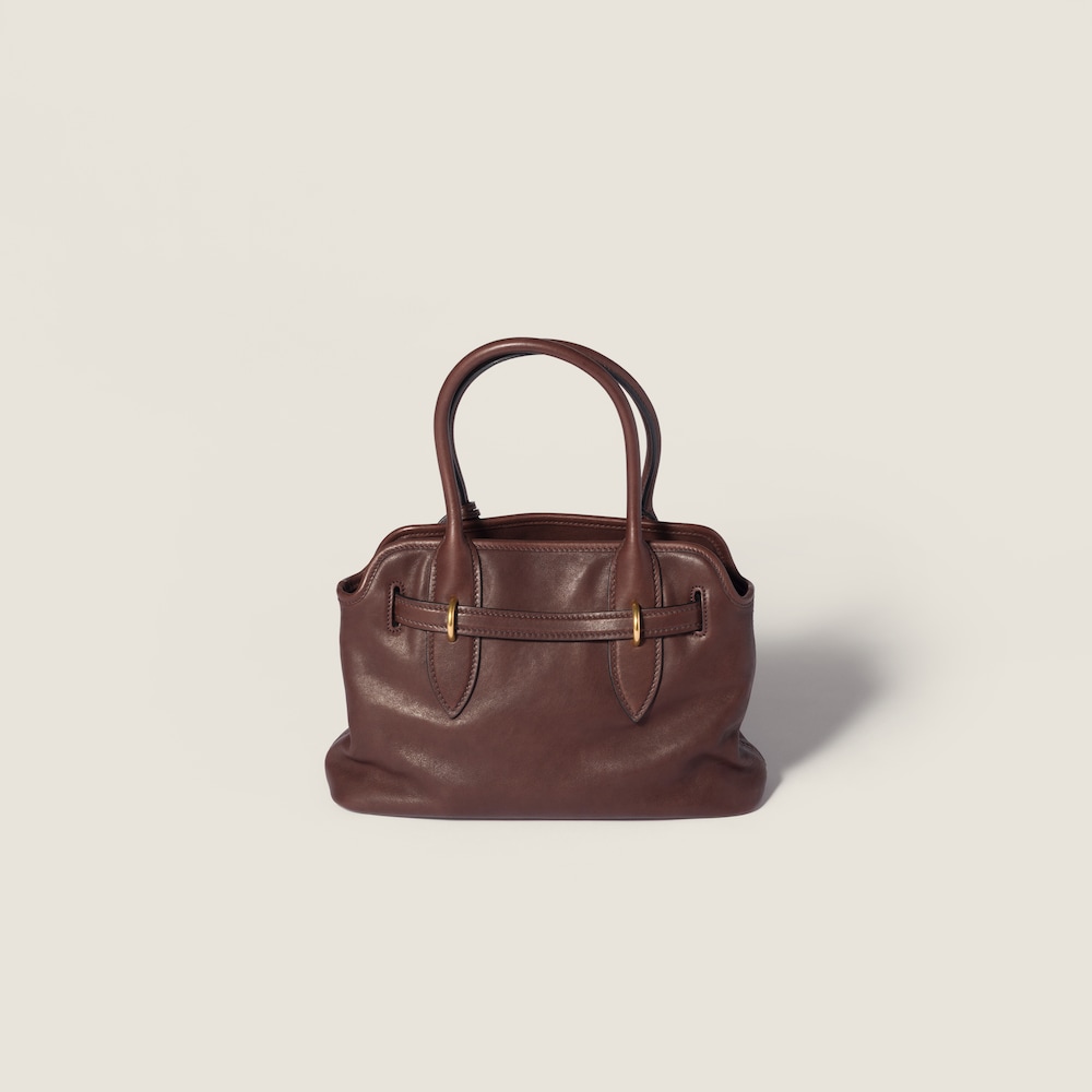 Miu Miu Aventure nappa leather bag Briarwood