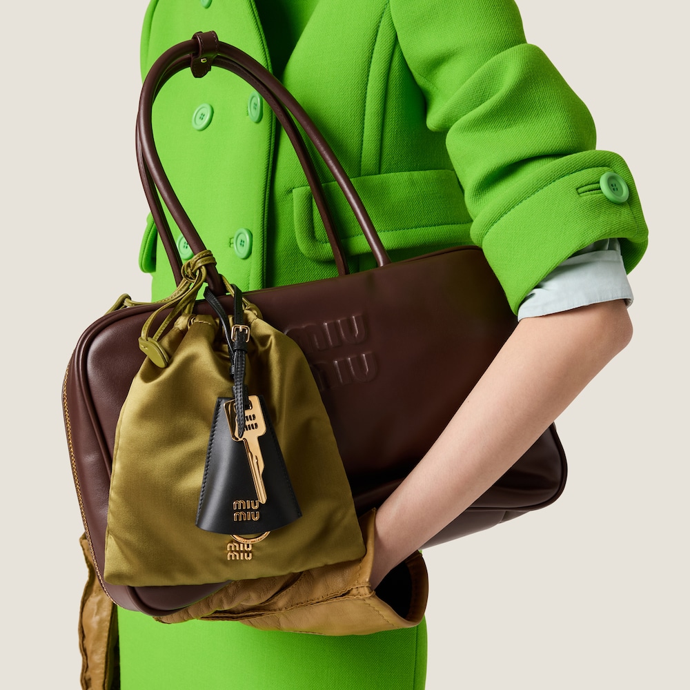 Miu Miu Beau leather bag Briarwood