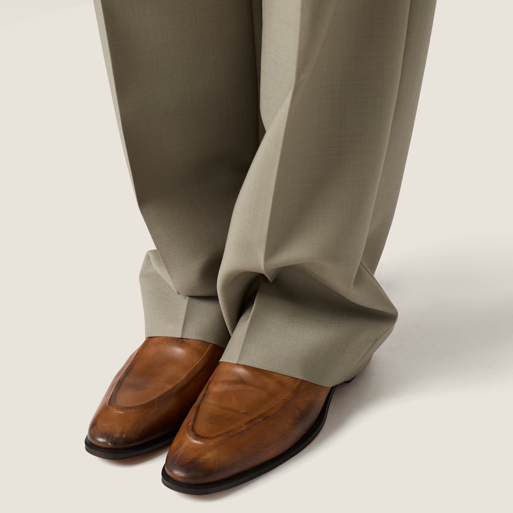 Miu Miu Kid mohair pants Beige