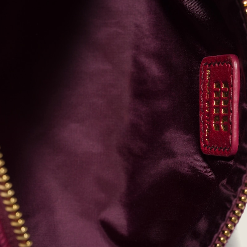 Miu Miu Gabardine pouch - Cherry/Baltic Blue