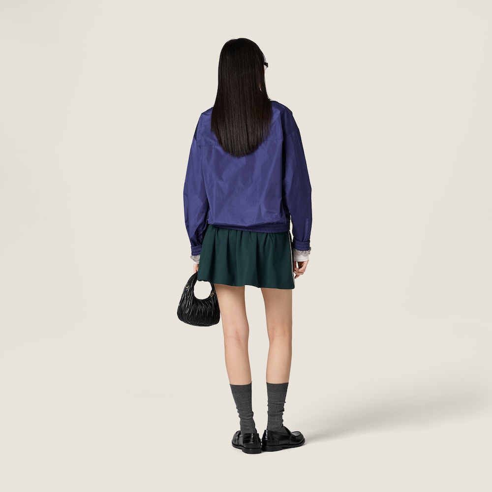 Miu Miu Technical poplin blouson jacket Royal Blue