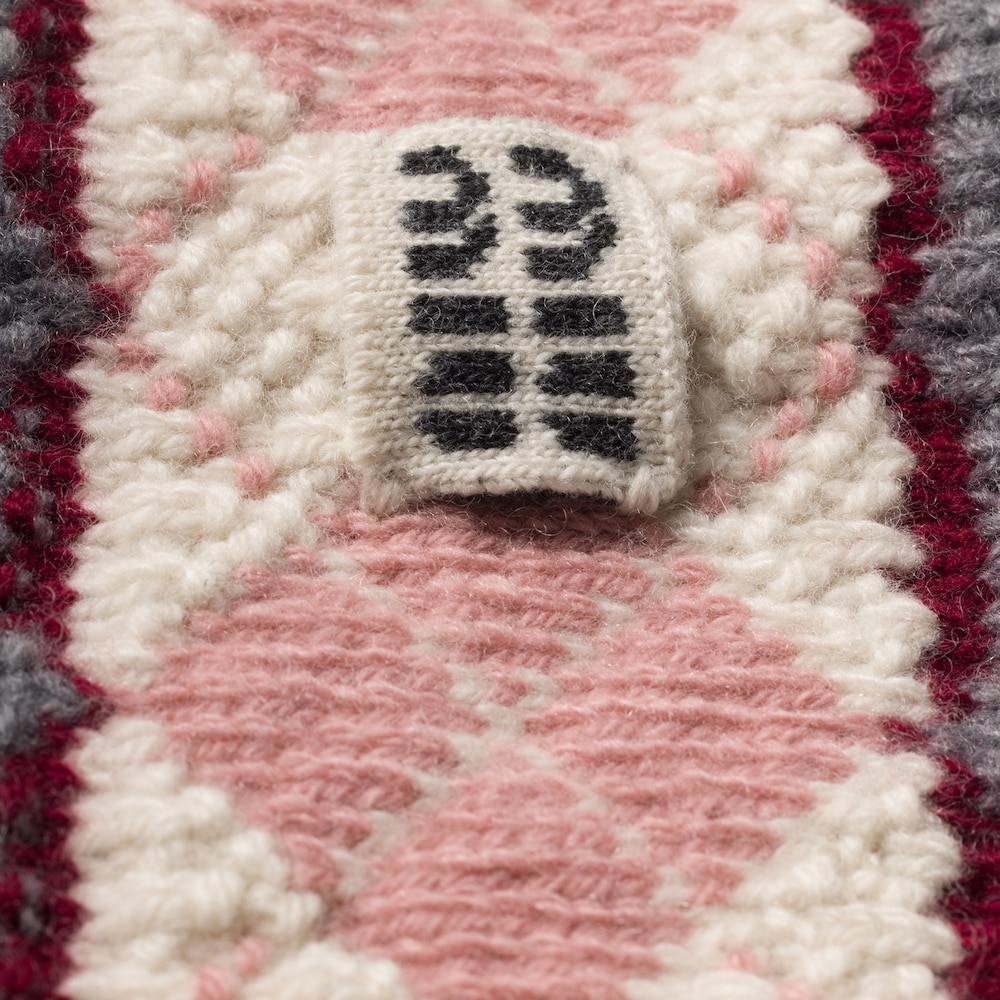 Miu Miu Wool and cashmere headband - Talc/Pink