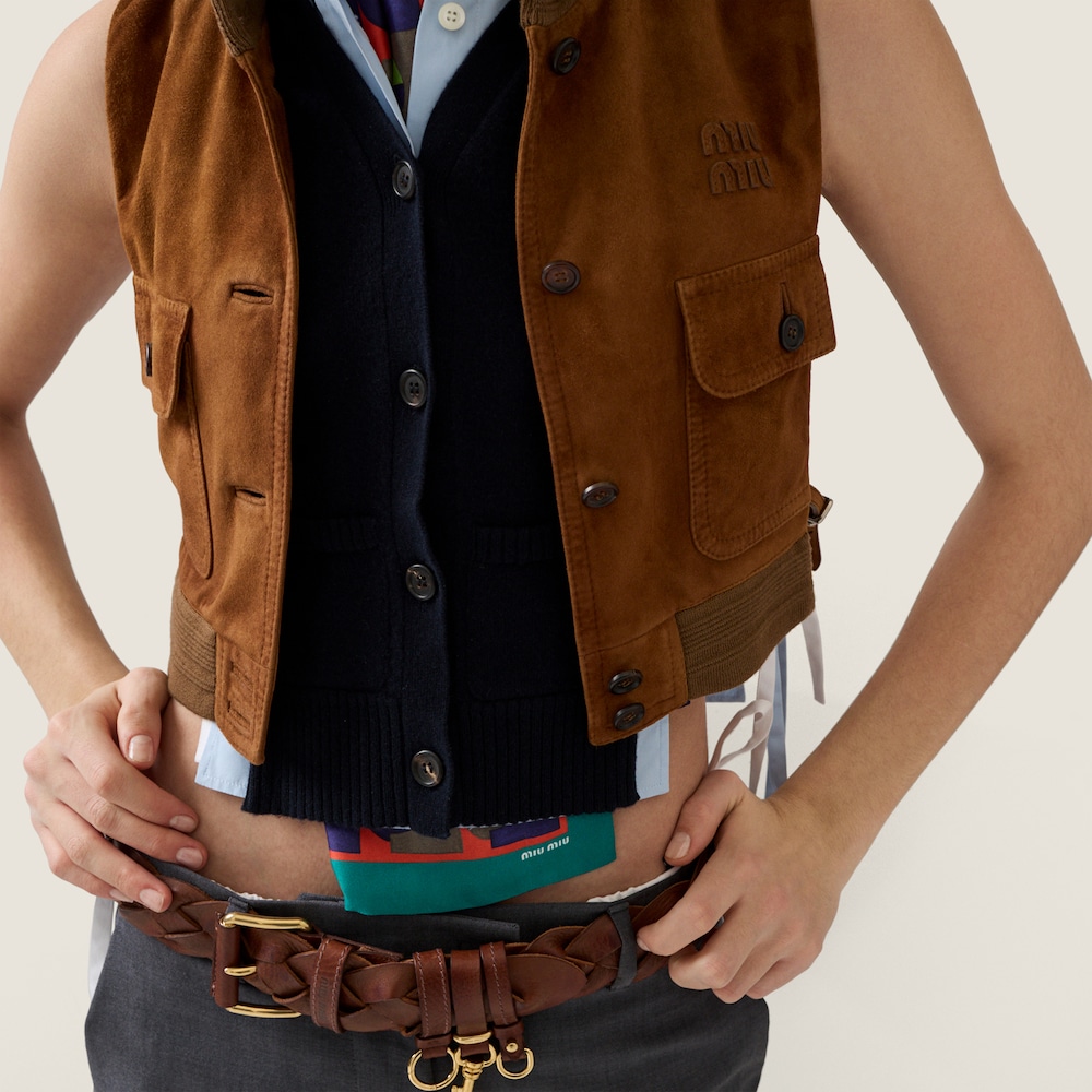 Miu Miu Cashmere cardigan vest Navy