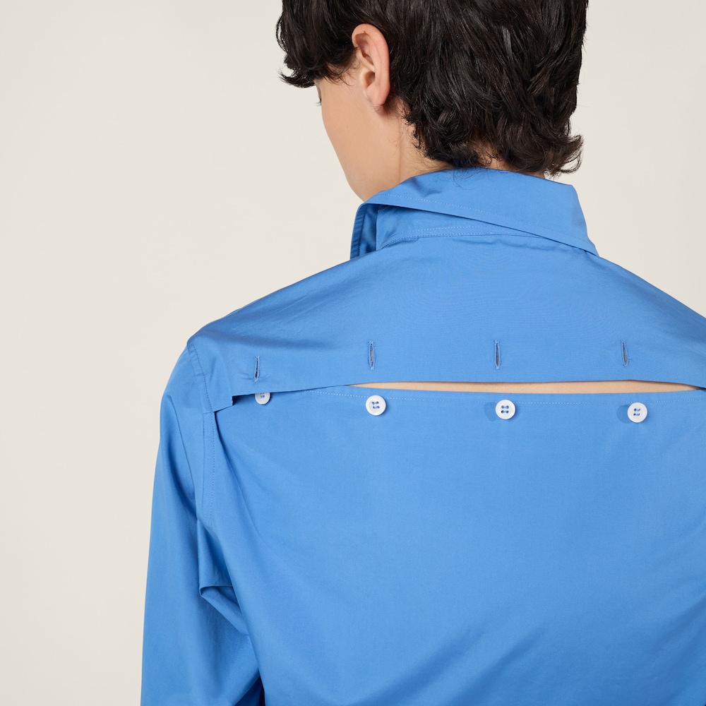 Miu Miu Poplin shirt Periwinkle Blue