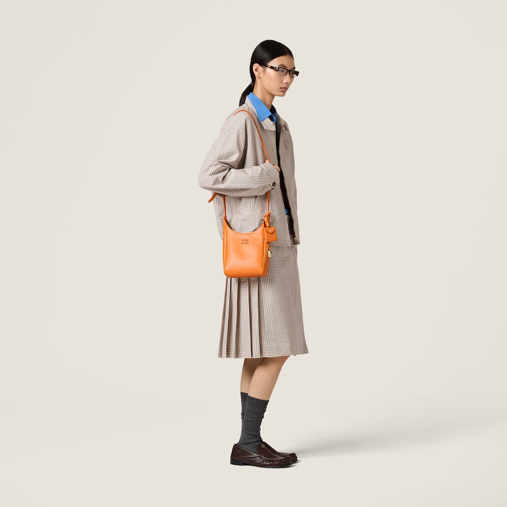 Miu Miu Leather bucket bag Gerbera Daisy / Olive