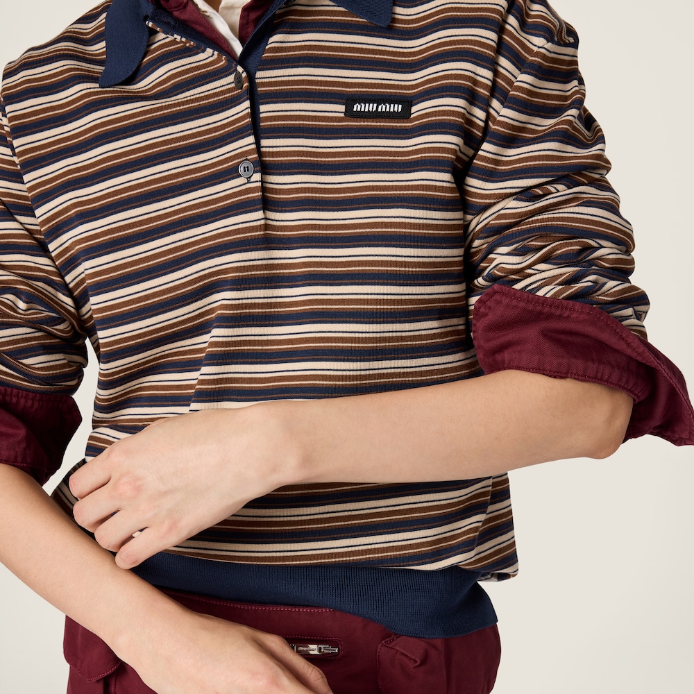 Miu Miu Wool polo shirt Albino White