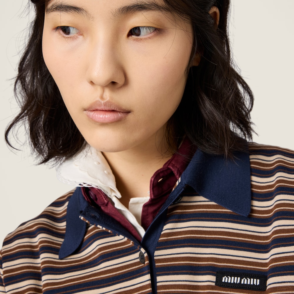 Miu Miu Wool polo shirt Albino White