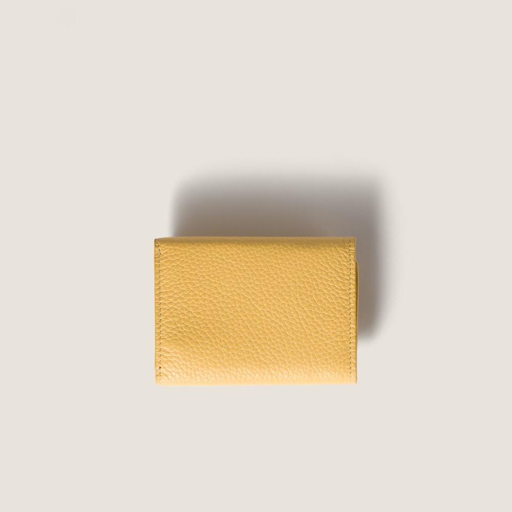 Miu Miu Small leather wallet Yellow