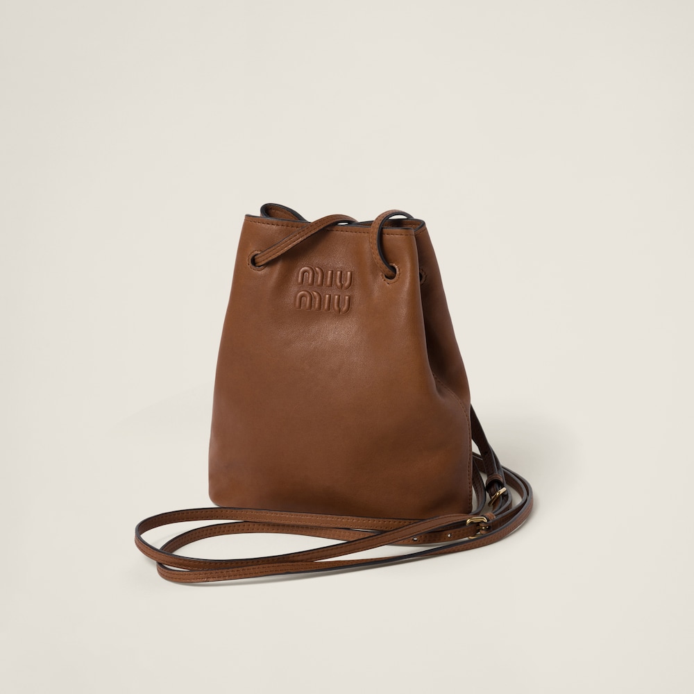 Miu Miu Nappa leather mini-bag - Oak