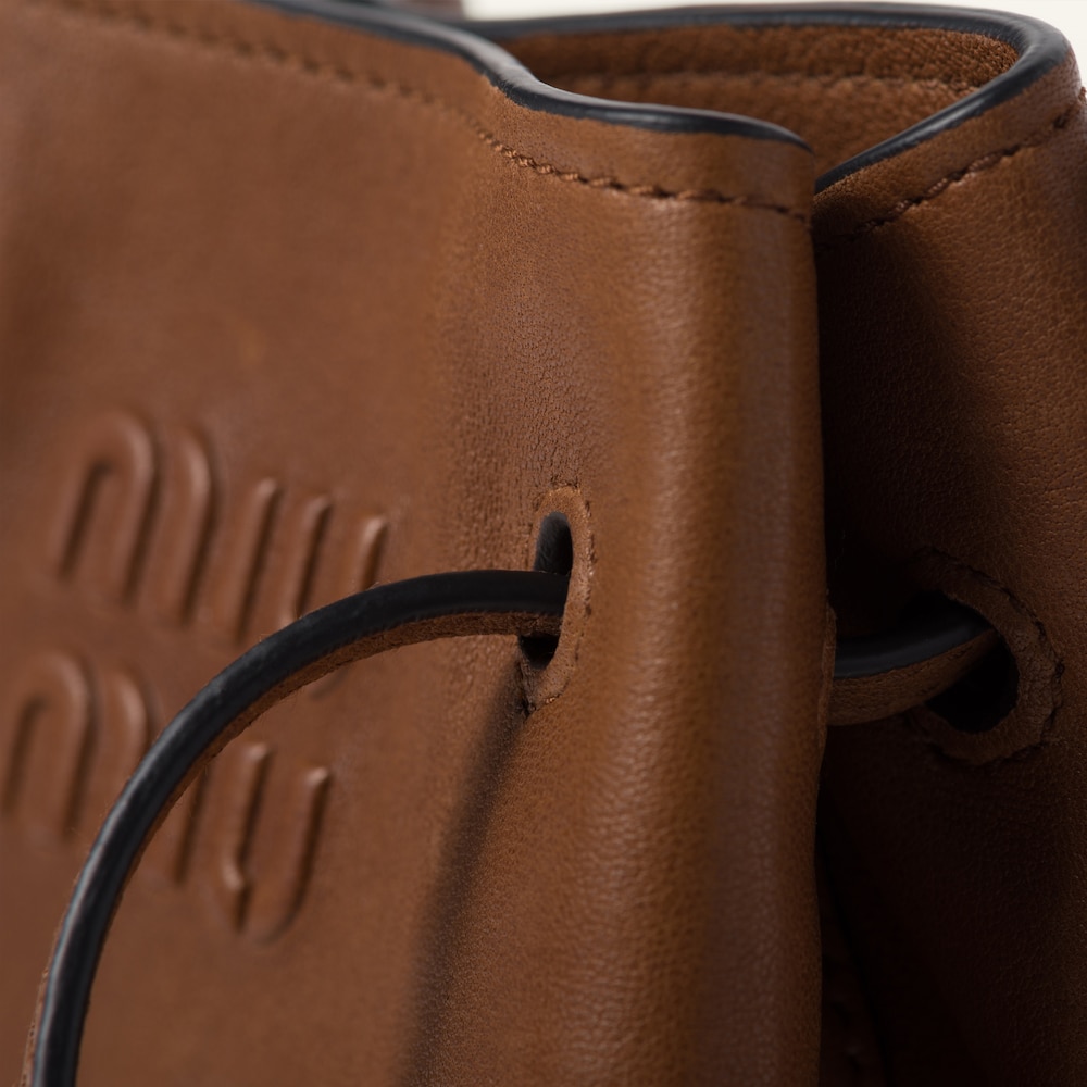 Miu Miu Nappa leather mini-bag - Oak