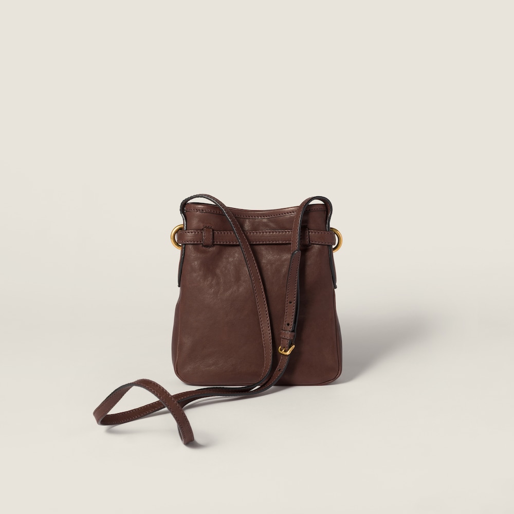 Miu Miu Nappa leather pouch - Briarwood