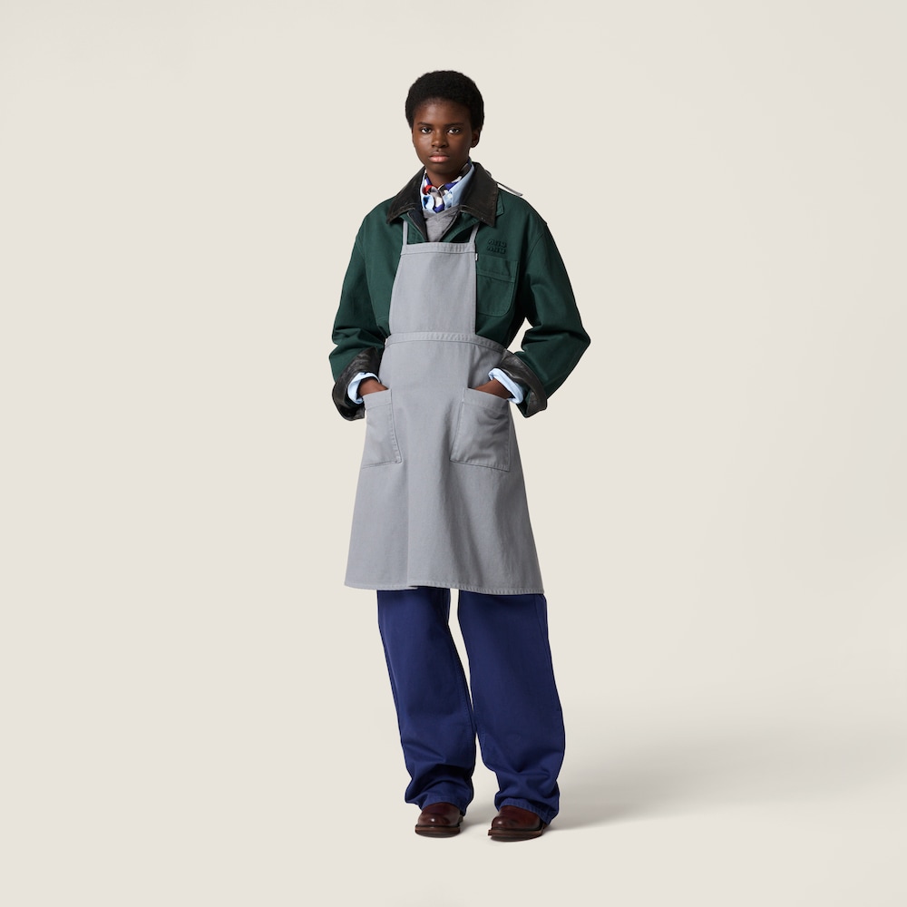 Miu Miu Wool polo sweater Gray / Black