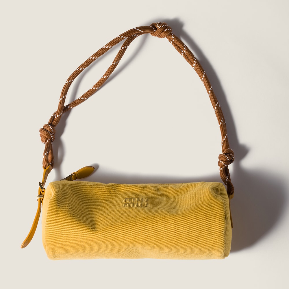 Miu Miu Gabardine pouch - Topaz/Brandy