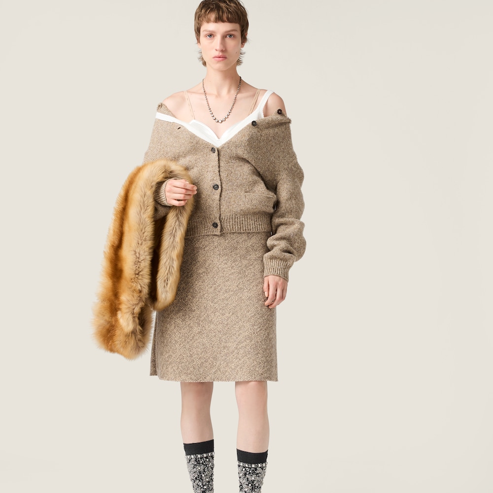 Miu Miu Satin bra White