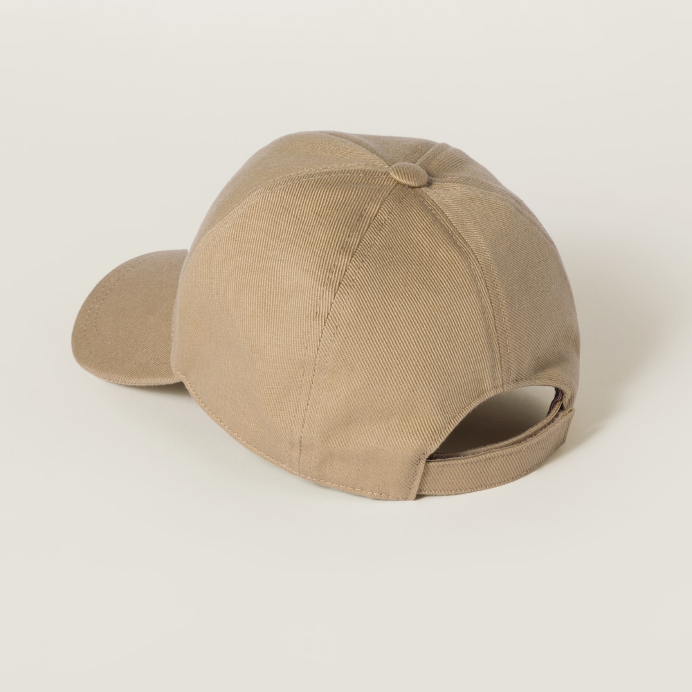 Miu Miu Drill baseball cap - Khaki/White