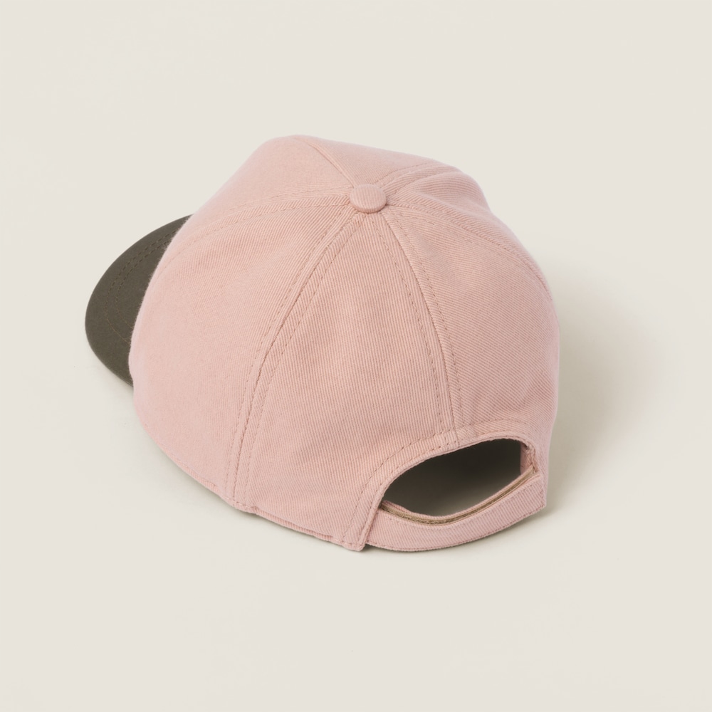 Miu Miu Drill baseball cap - Orchid Pink/Military