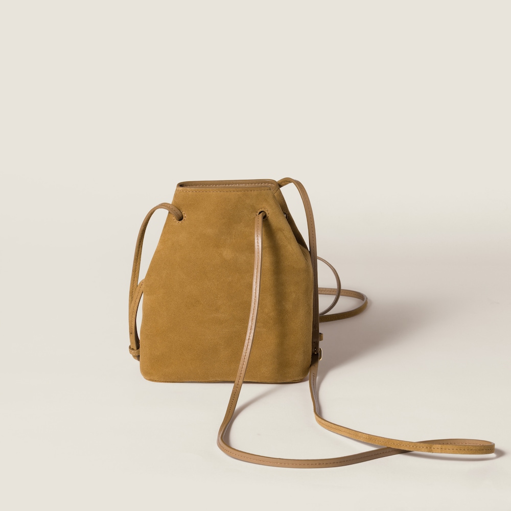 Miu Miu Suede pouch - Olive Green