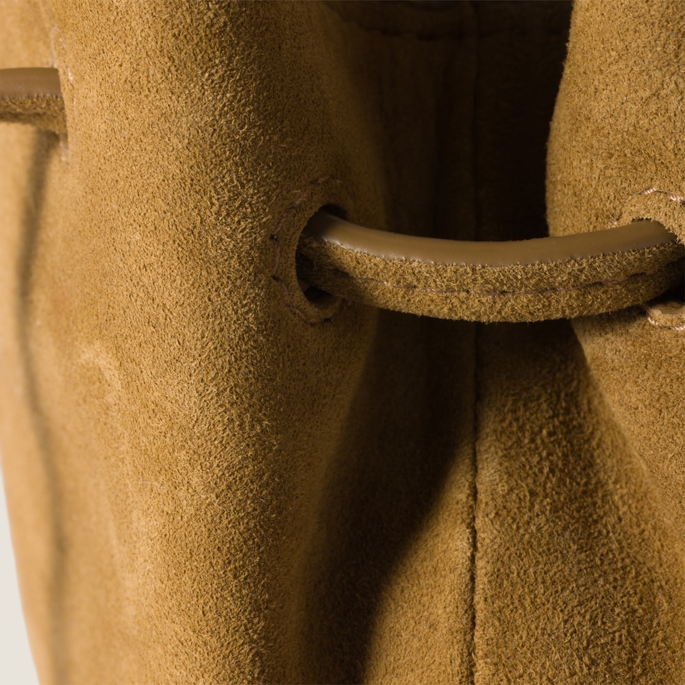 Miu Miu Suede pouch - Olive Green