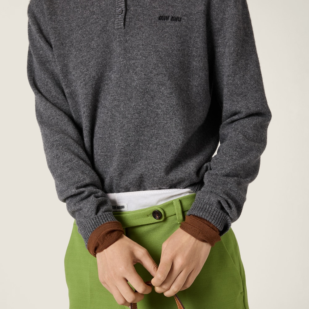 Miu Miu Cashmere sweater Slate Gray