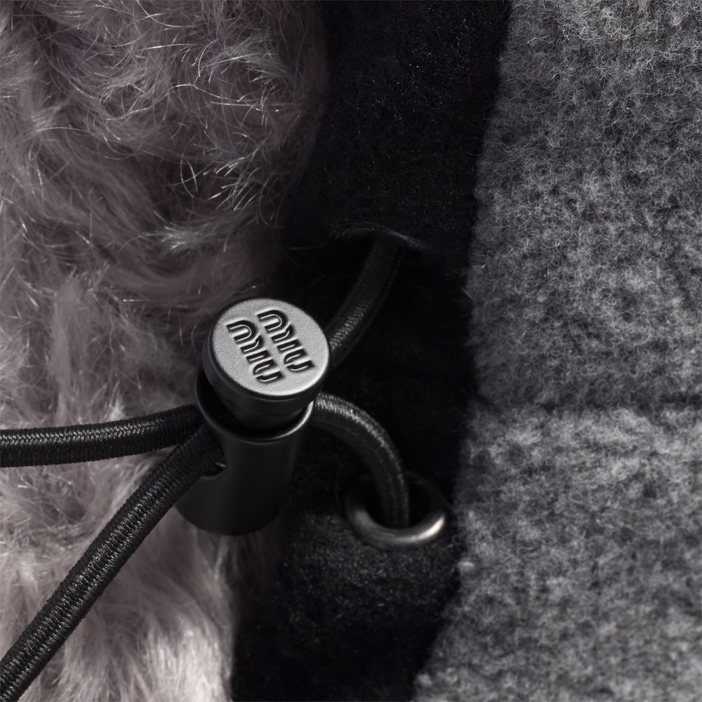 Miu Miu Fleece headband - Grey
