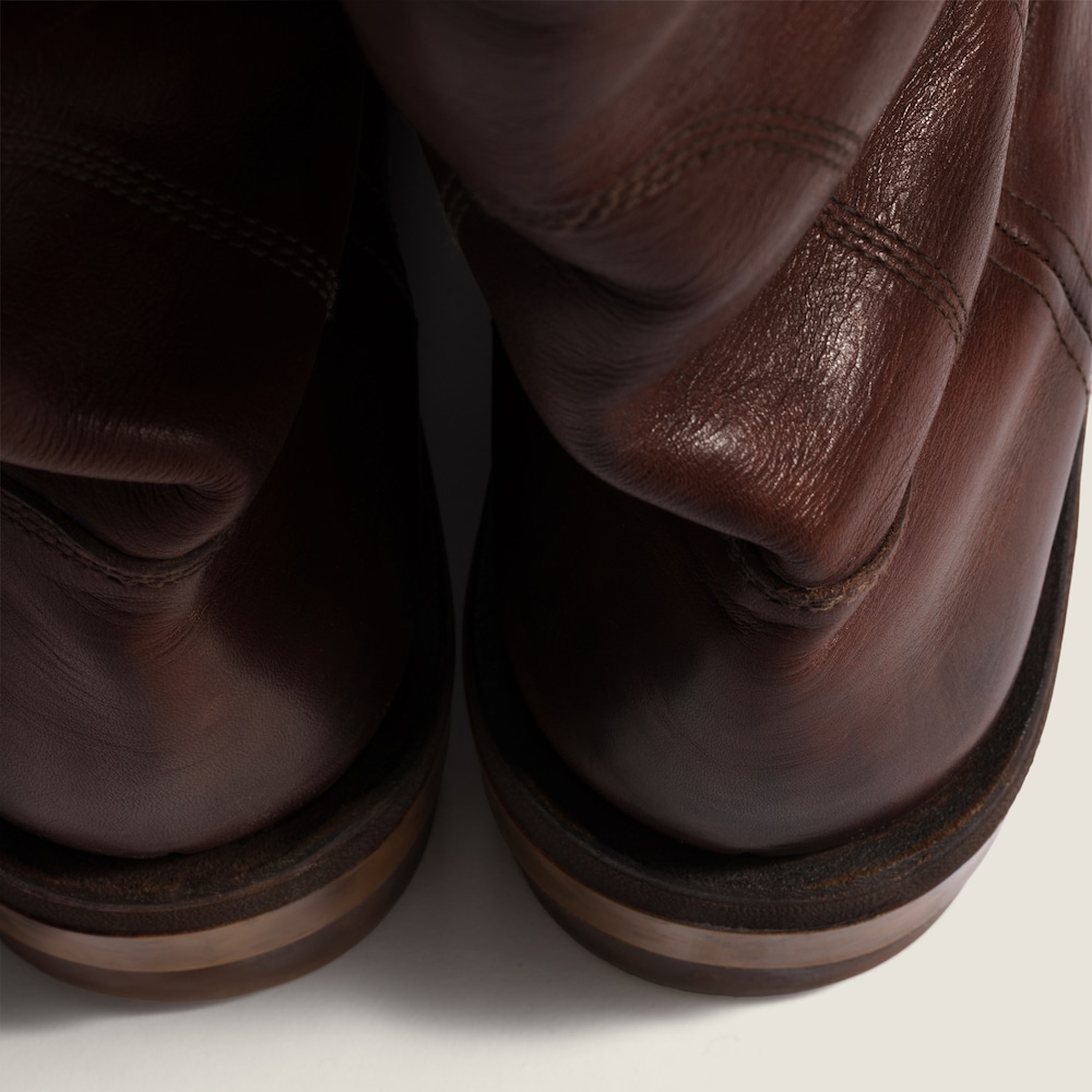 Miu Miu Calf leather booties Coffee