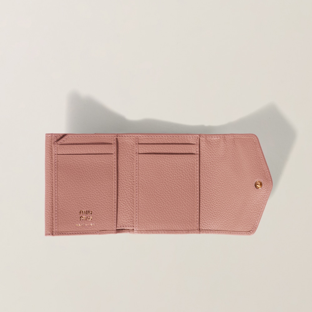 Miu Miu Small leather wallet Orchid Pink