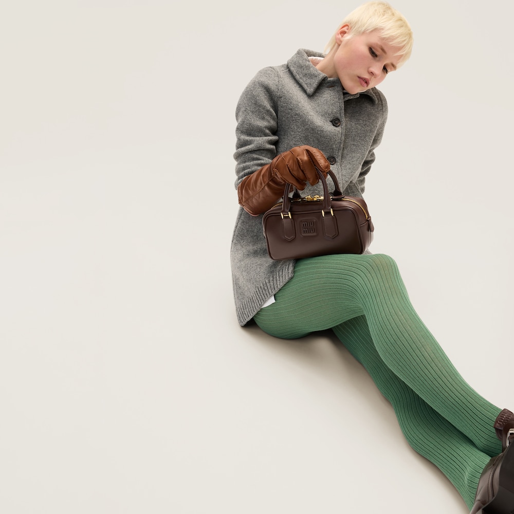 Miu Miu Arcadie leather bag Briarwood