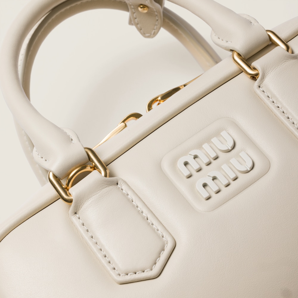 Miu Miu Arcadie leather bag Chalk White