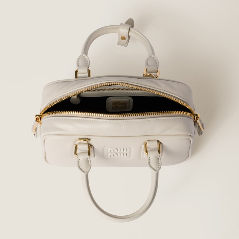 Miu Miu Arcadie leather bag Chalk White