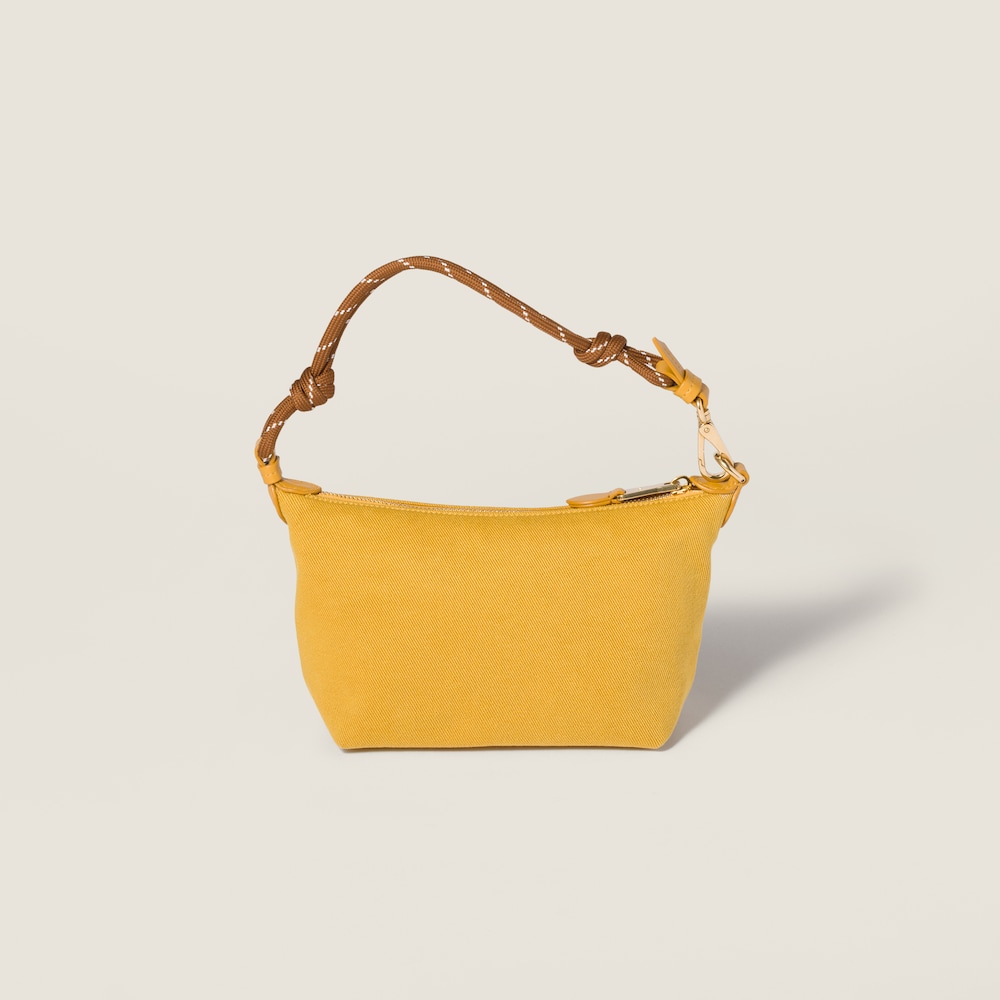 Miu Miu Gabardine pouch - Topaz/Brandy