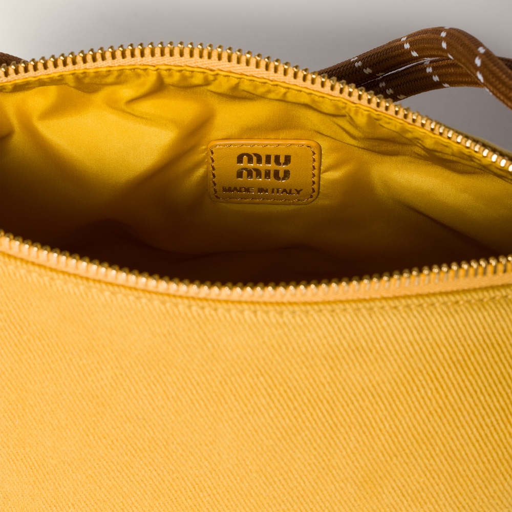 Miu Miu Gabardine pouch - Topaz/Brandy