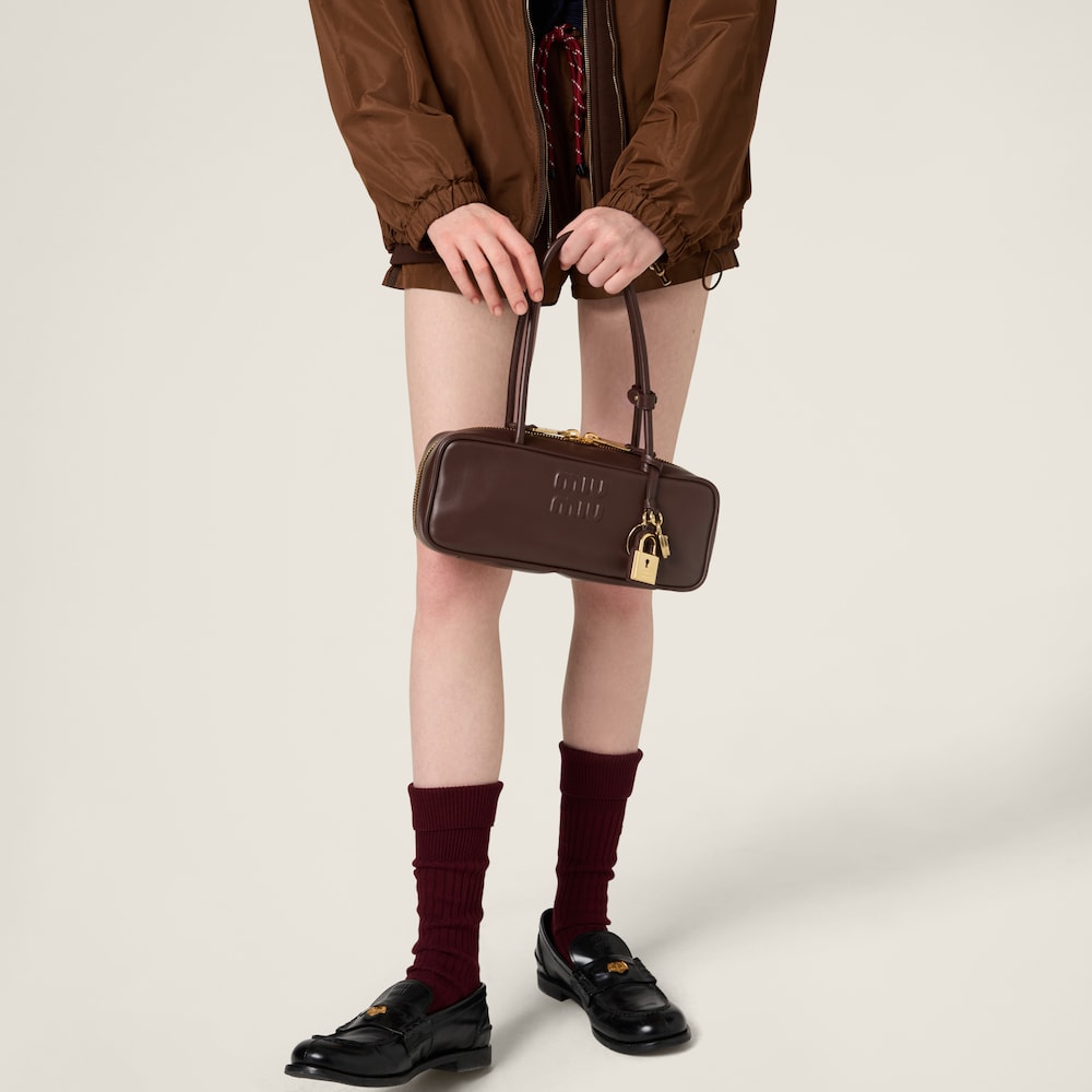 Miu Miu Beau leather bag Briarwood
