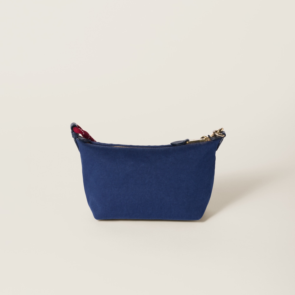 Miu Miu Gabardine pouch - Indigo/Amaranth