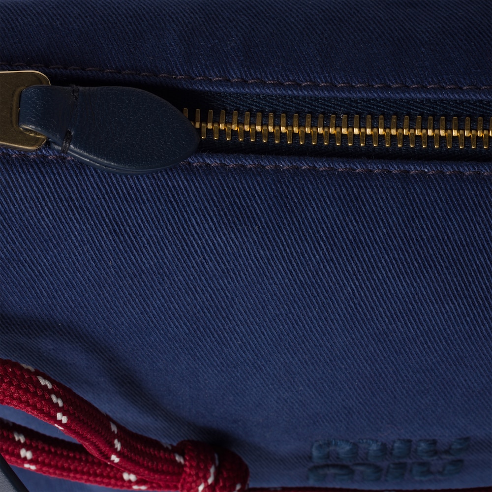 Miu Miu Gabardine pouch - Indigo/Amaranth