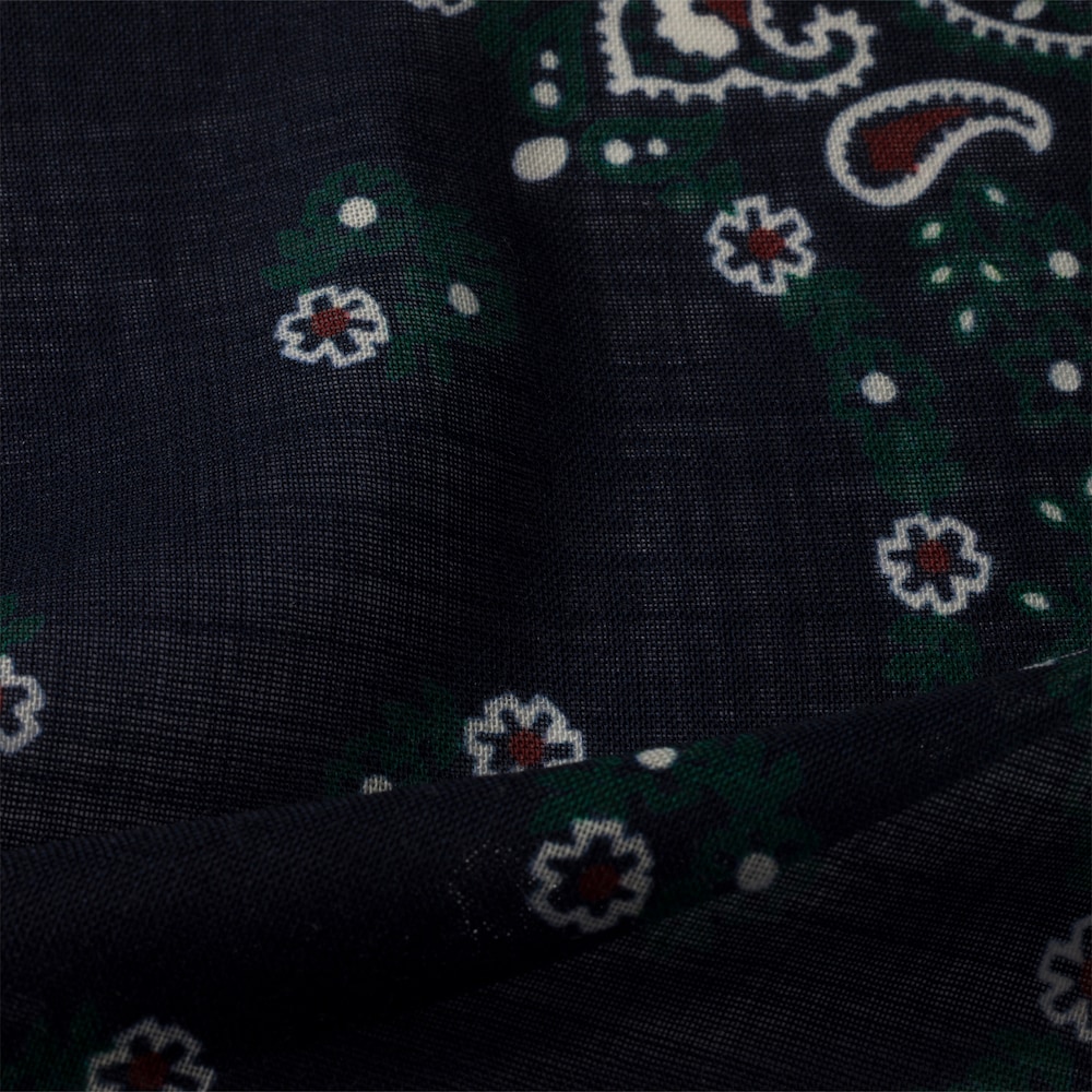 Miu Miu Printed wool and cashmere scarf - Navy