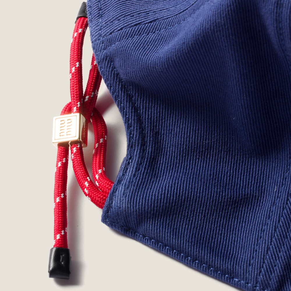 Miu Miu Denim baseball cap - Royal Blue/Red