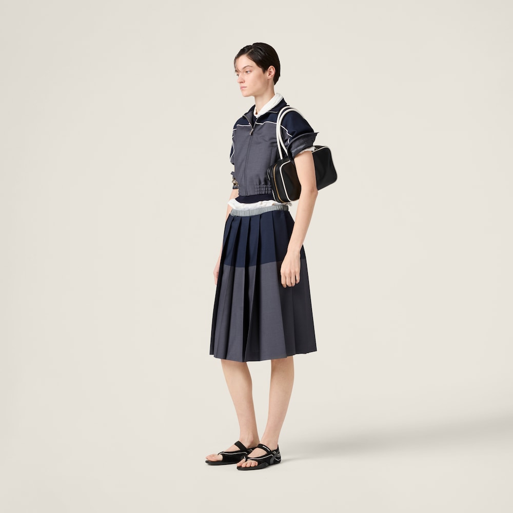 Miu Miu Slubbed poplin shirt White