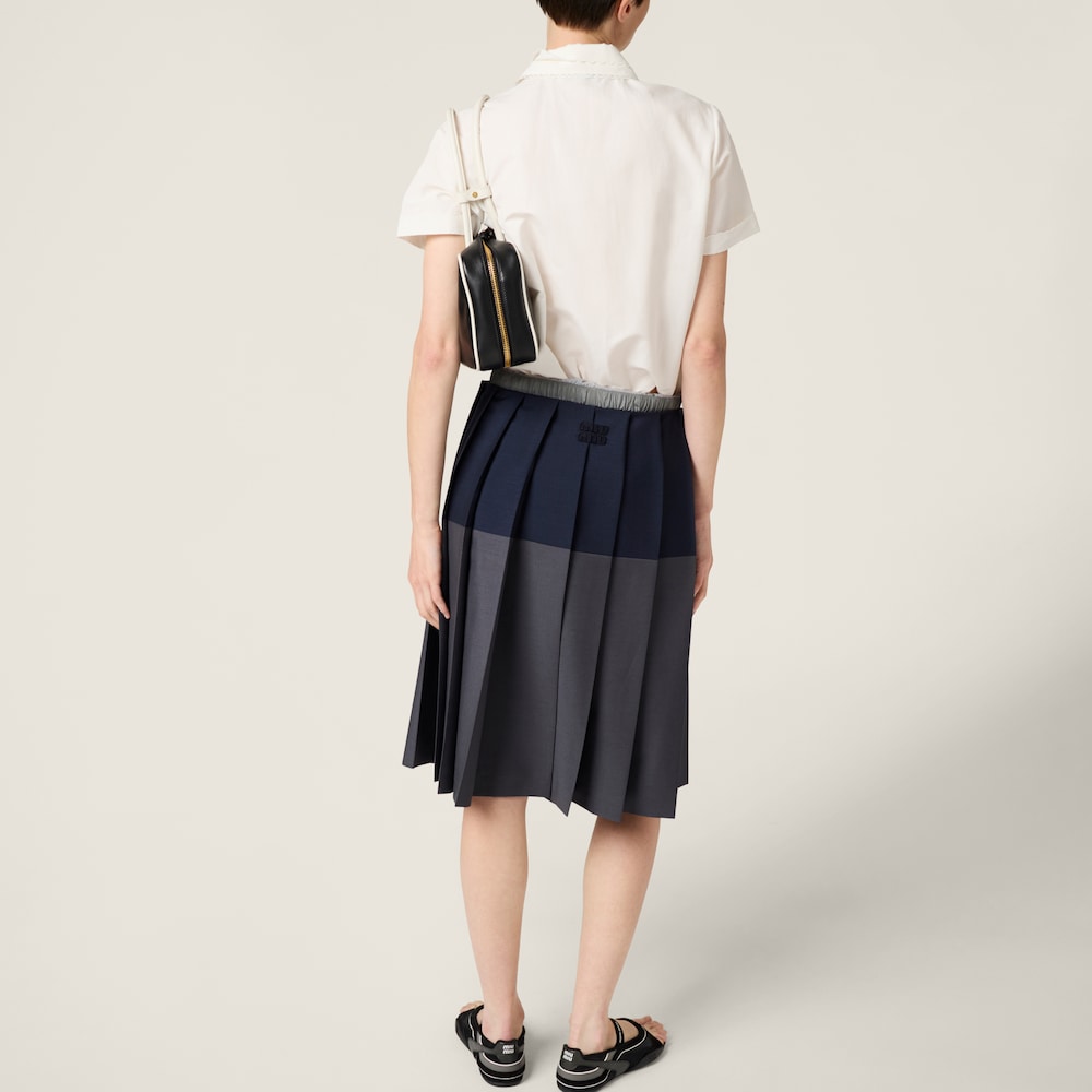 Miu Miu Slubbed poplin shirt White