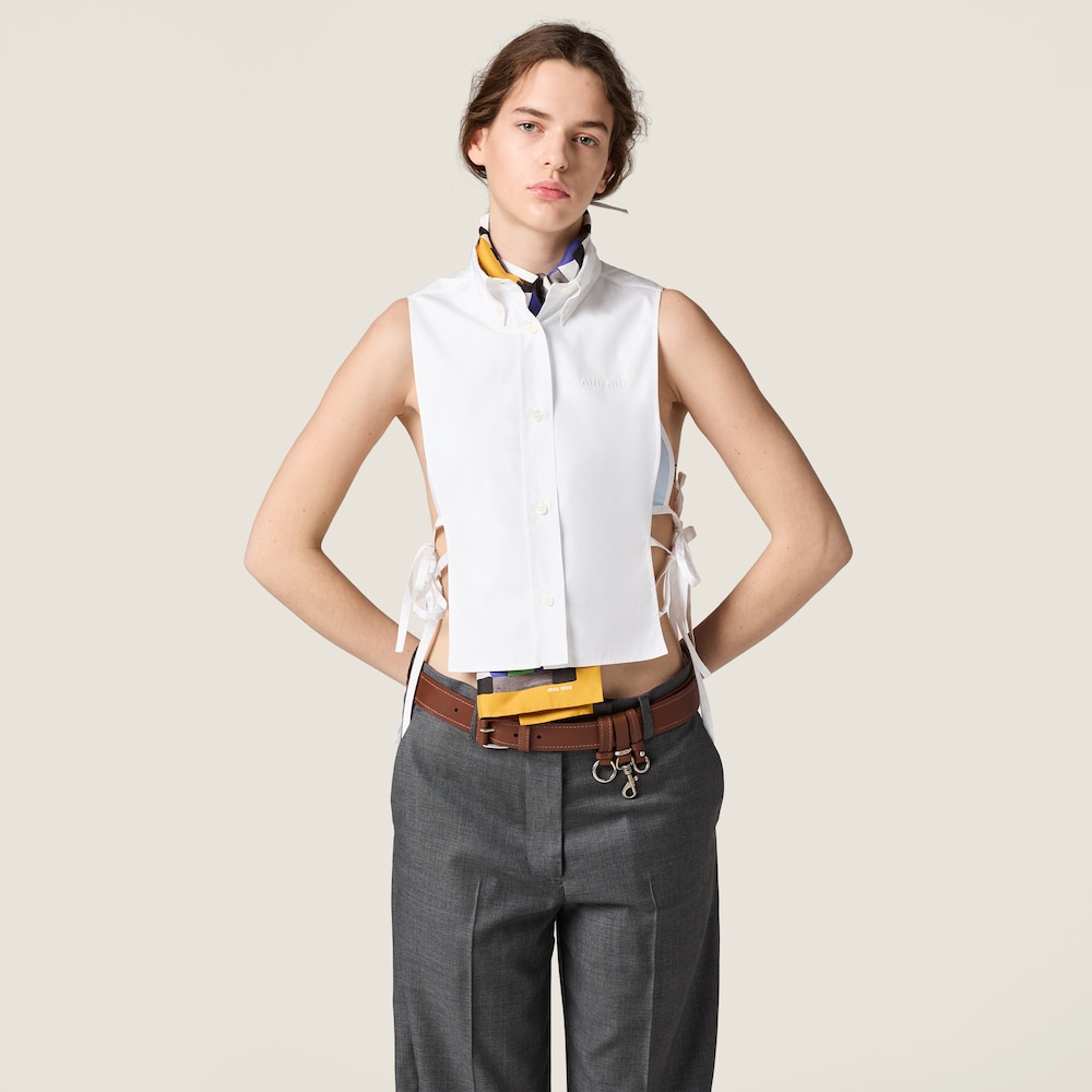 Miu Miu Leather belt - Tobacco