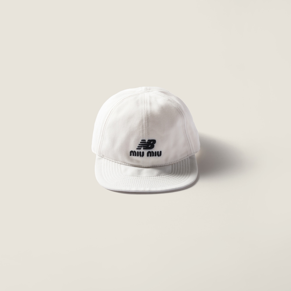 Miu Miu Denim baseball cap - White/Red