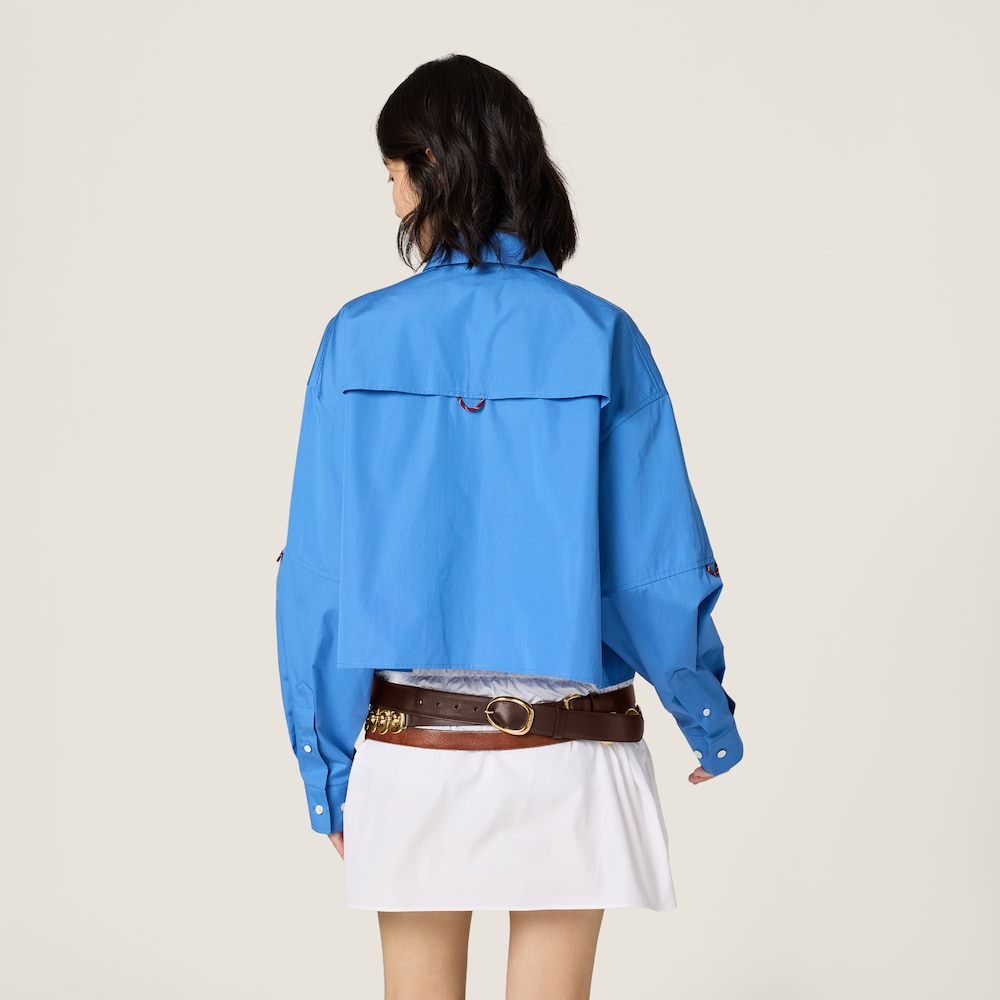 Miu Miu Poplin shirt Periwinkle Blue
