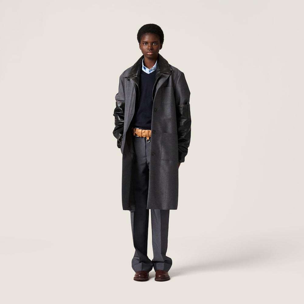 Miu Miu Wool polo sweater Blue / Grey